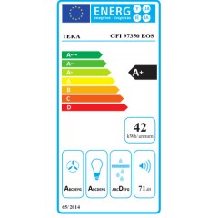 Teka GFI 97350 EOS Απορροφητήρας Καμινάδα 86cm Μαύρος